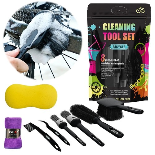 Bike cleaning brush set - bike,