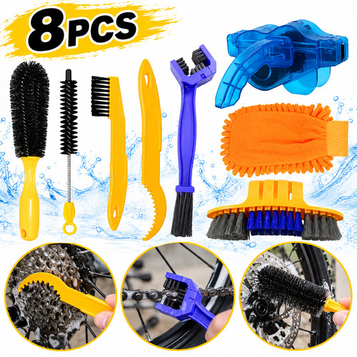 Bike cleaning brush set - bike,