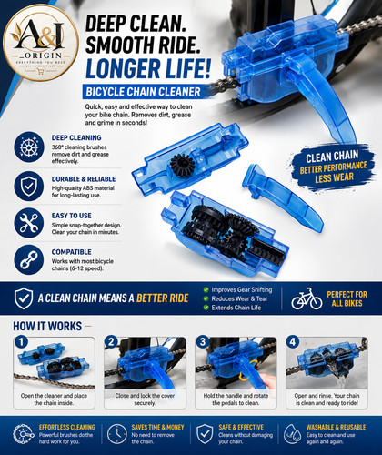 Bicycle chain cleaner kit - chain, bike